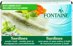 Sardines z.huid z.graat  10x120 gr.