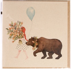 Meisje met beer  5x1 stuks