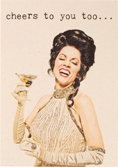 Vrouw met glas, Cheers 10x1 stuks