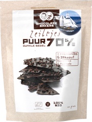 Chocozeiltjes puur 70% BIO 8x100 gr.