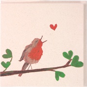 Vogel op tak 5x1 stuks