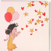 Meisje met sterretje en  5x1 stuks