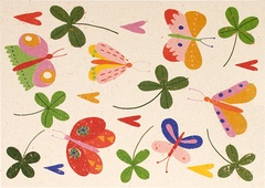 Vlinders en klavertjes 10x1 stuks