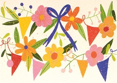 Bloemen en slingers 10x1 stuks