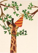 Giraf met hoedje  10x1 stuks