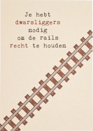 Postkaart dwarsliggers  10x1 stuks