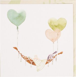 Postkaart Hangmat Geboorte  10x1 stuks