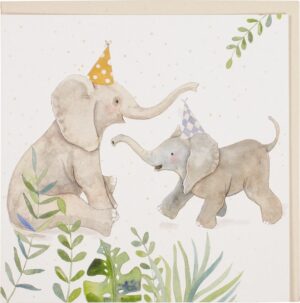 Postkaart Olifanten feestje 10x1 stuks