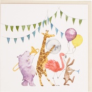 Dubbele kaart Feeststoet 5x1 stuks