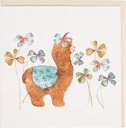 Dubbele kaart lama klaver 5x1 stuks