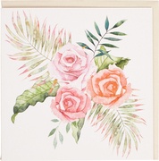 Dubbele kaart rozen 5x1 stuks