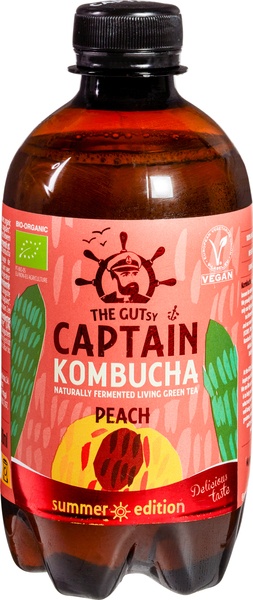 Kombucha Peach BIO 12x400 ml.