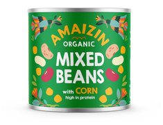 Bonenmix met maïs BIO 12x200 gr.