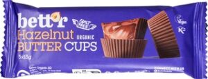 Hazelnut butter cups BIO 12x39 gr.