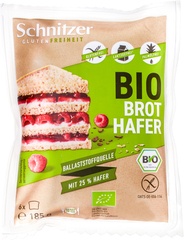 Glutenvrij haverbrood BIO 4x185 gr.