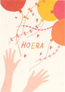 Postkaart Claire hoera 10x1 stuks