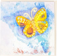 Dubbele kaart Vlinder Elena 5x1 stuks