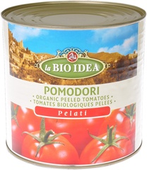 Tomaten gepeld blik BIO 6x2.5 kg.