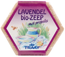 Lavendel zeep met propolis  1x100 gr.