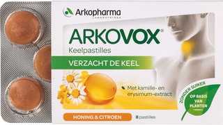 Keelpastilles honing 1x8 stuks