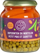 Doperwten en wortelen BIO 6x340 gr.