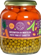 Doperwten en wortelen BIO 6x680 gr.