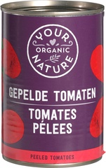 Gepelde tomaten BIO 12x400 gr.