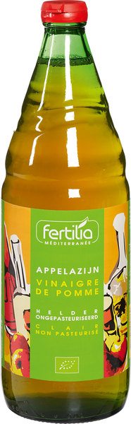 Appelazijn helder BIO 6x750 ml.