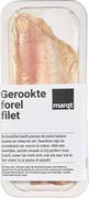Gerookte forelfilet BIO 1x125 gr.