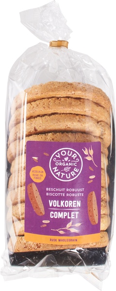 Volkoren beschuit BIO 6x10 stuks