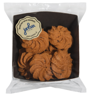 Roomboterkoekjes choco/rozet 12x100 gr.
