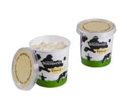 Bio Roomijs vanille beker 12x120 ml.