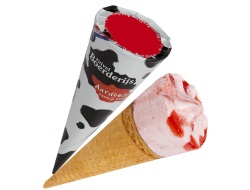 Bio Cornet aardbei 24x110 ml.