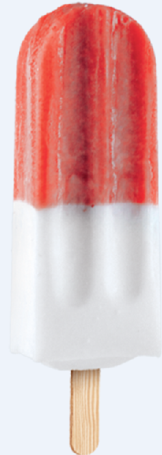 Fruitijsje Aardbei/Cocos 20 x 120 ml.