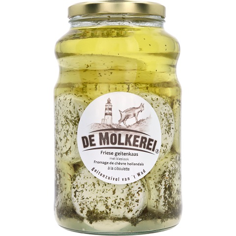 Geitenkaas pot Bieslook 2500 gr.