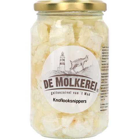 Geitenkaas pot Knoflooksnippers 350 gr.