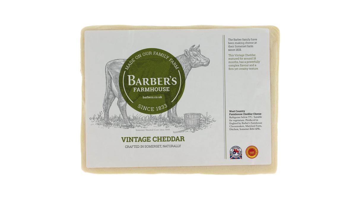 Cheddar Vintage wit blok p/kg.