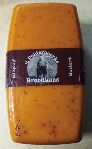 Boerenkaas hotelblok mosterd p/kg.