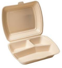 Menubox beige 3-vaks 2x100st.