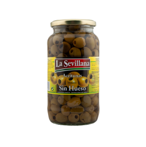 Olijven groen z.pit Sevillana glas 935ml
