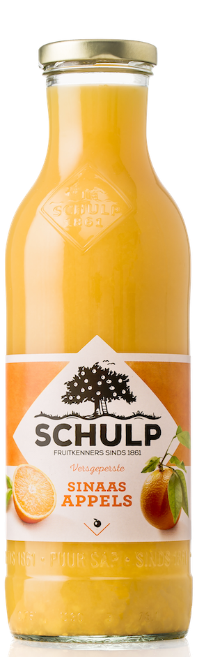 Schulp sinaasappelsap vers 6x0,75 ltr.