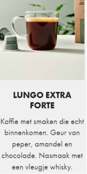 Koffiecups Lungo Forte 50st afbreekbaar