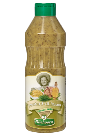Oliehoorn mosterd/dillesaus 900 ml.