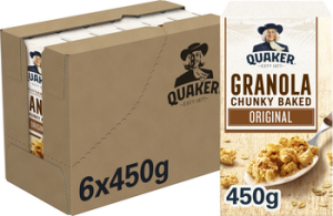 Granola havermout Quaker 6x450 gr.
