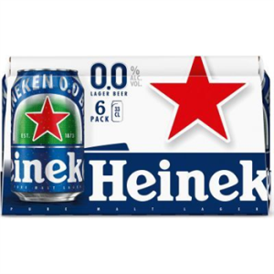 Heineken pils blikje 0% 24x33cl.