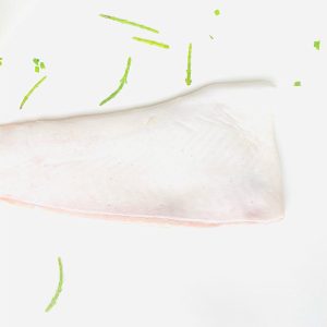 Heilbot zijde gerookt gesneden p/kg.