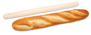 Cru stokbrood wit 54cm 25x525gr.